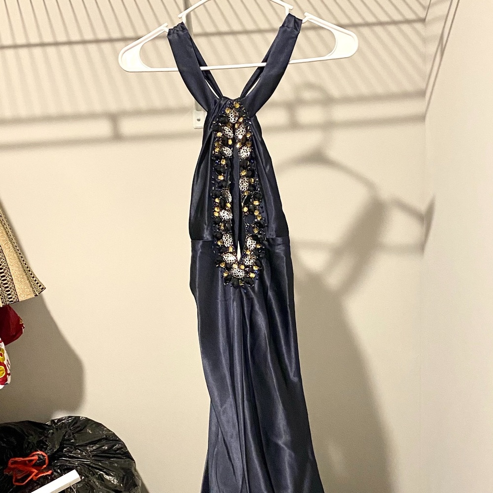 Dark Blue Fashionable Dress For Women